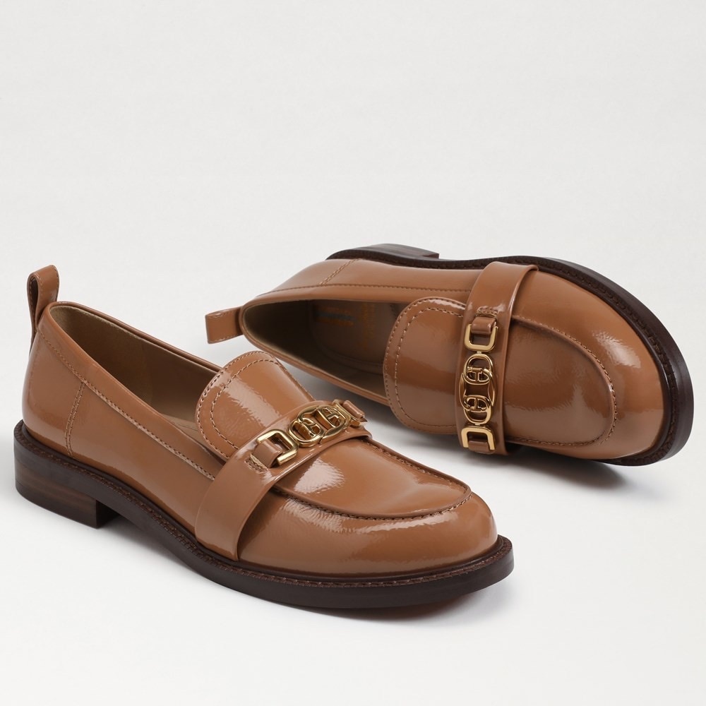 Sam Edelman Christy Loafers Desert Camel Cedar - Picture 2 of 15